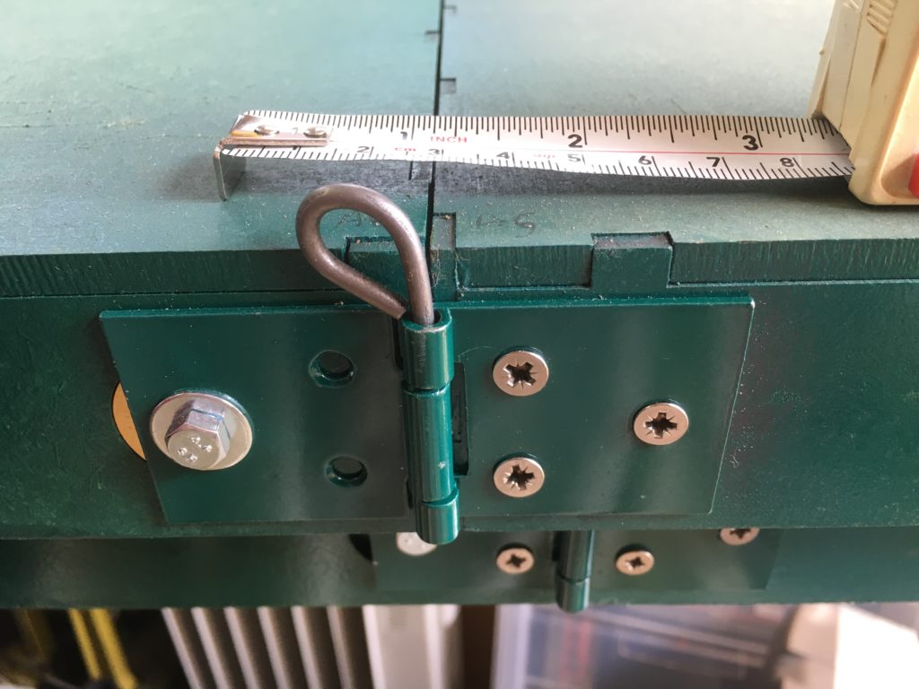 Removable pin split hinge baseboard connector