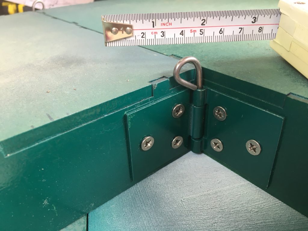 Removable pin split hinge baseboard connector